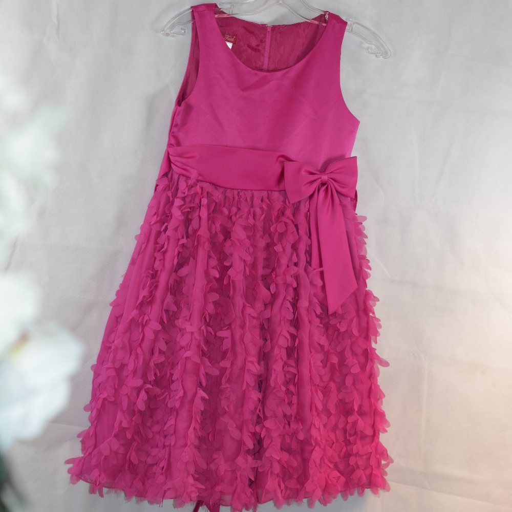 Princess Faith Pink frilly dress SZ 14